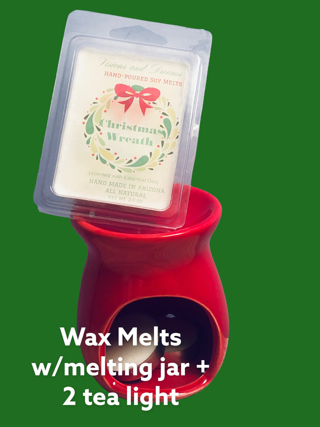 CANDLE - WAX TARTS/MELTS W/warmer + tea lights